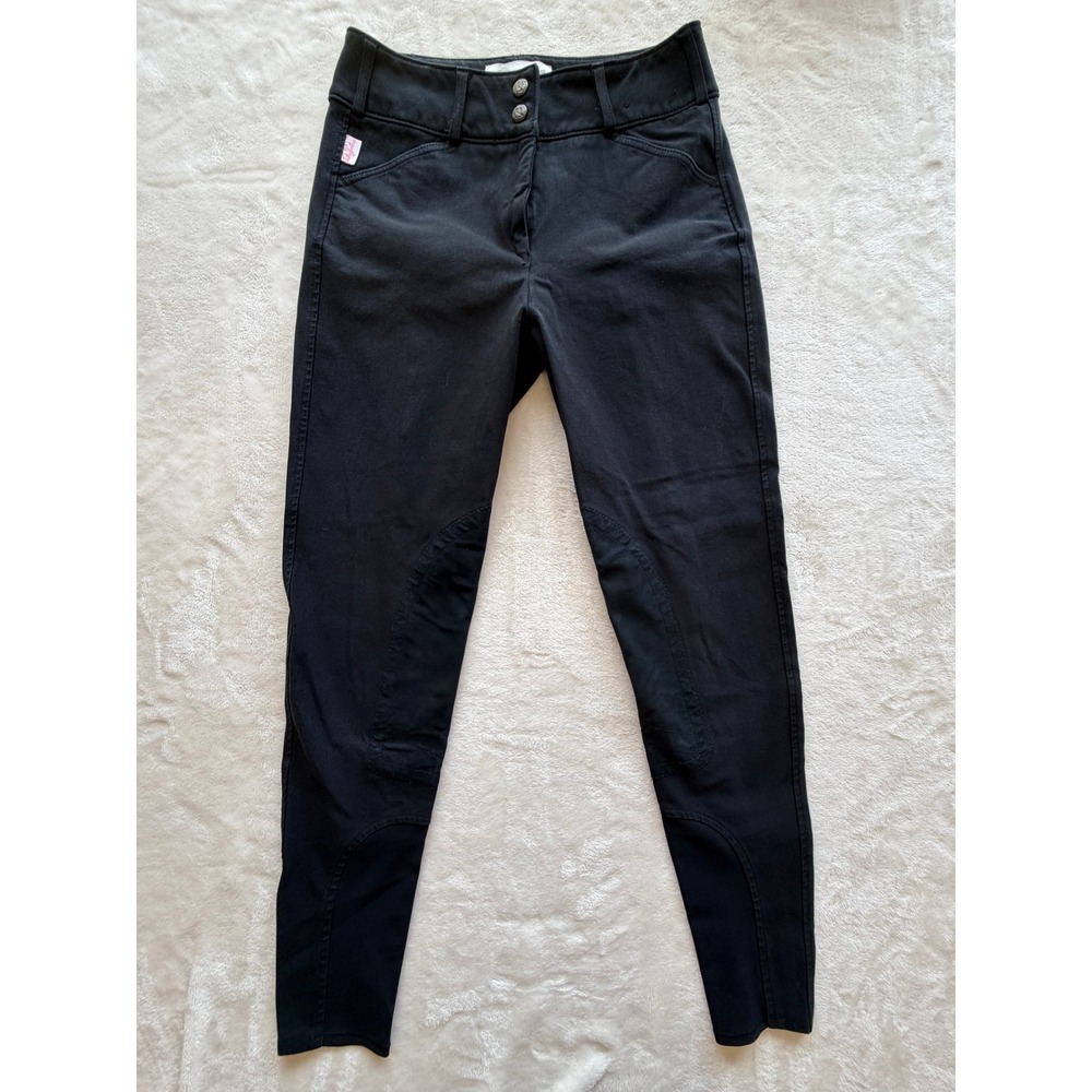 The Tailored Sportsman Black Trophy Hunter Breeches Riding Pants Women 28 Ext